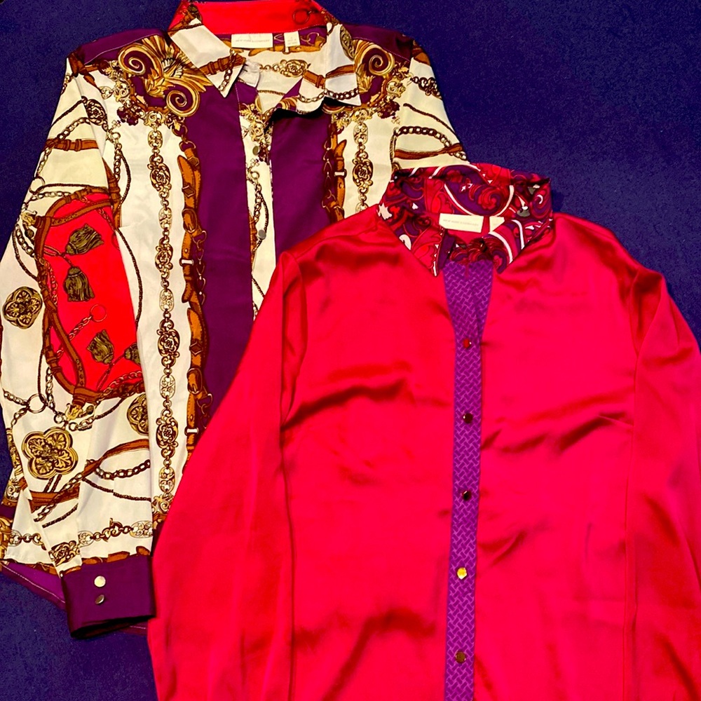 Bundle; New York & Company Dress Shirts, Size Small